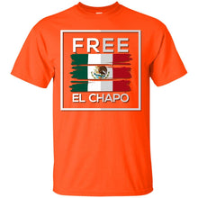 Load image into Gallery viewer, Free El Chapo Mexican,Mexico Flag Drug Lord March T-shirt T-Shirt