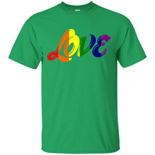 Load image into Gallery viewer, love- gay pride T-Shirt