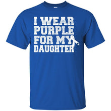 Load image into Gallery viewer, I Wear Purple For My Daughter - Alzheimer's Awareness T-Shirt