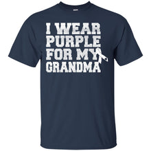 Load image into Gallery viewer, I Wear Purple For My Grandma - Alzheimer's Awareness T-Shirt