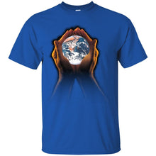 Load image into Gallery viewer, Globe in hands T-Shirt