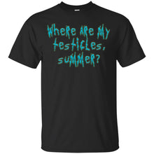 Load image into Gallery viewer, Snuffles Snowball Where are my testicles, Summer? Rick and Morty T-Shirt