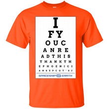 Load image into Gallery viewer, Epcot Eye Chart T-Shirt