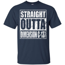 Load image into Gallery viewer, Rick and Morty - Straight Outta Dimension C-137 distressed T-Shirt