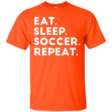 Load image into Gallery viewer, Eat. Sleep. Soccer. Repeat T-Shirt