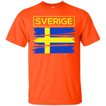 Load image into Gallery viewer, I Love Sweden, Swedish Flag Colors, Sverige Country Gift T-shirt T-Shirt