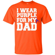 Load image into Gallery viewer, I Wear Purple For My Dad - Alzheimer's Awareness T-Shirt