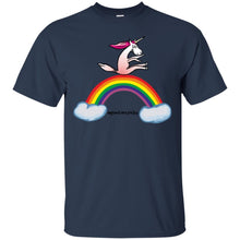 Load image into Gallery viewer, Einhorn auf Regenbogen - Unicorn on rainbow T-Shirt