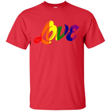 Load image into Gallery viewer, love- gay pride T-Shirt
