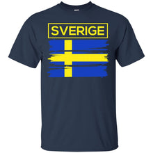 Load image into Gallery viewer, I Love Sweden, Swedish Flag Colors, Sverige Country Gift T-shirt T-Shirt