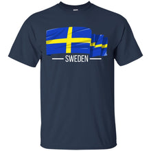 Load image into Gallery viewer, I Love Sweden, Swedish Flag Colors, Pride, Country Gift T-shirt T-Shirt