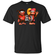 Load image into Gallery viewer, Diddy kong and Trixe Kong chares snes controller T-Shirt