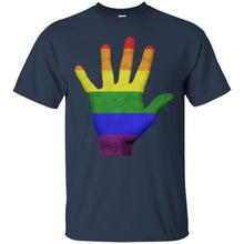 Load image into Gallery viewer, Gay Pride Hand T-Shirt