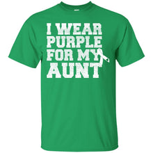 Load image into Gallery viewer, I Wear Purple For My Aunt - Alzheimer's Awareness T-Shirt