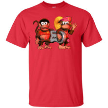 Load image into Gallery viewer, Diddy kong and Trixe Kong chares snes controller T-Shirt