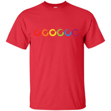 Load image into Gallery viewer, gemalte Kreise aus farbigen Pinselstrichen T-Shirt