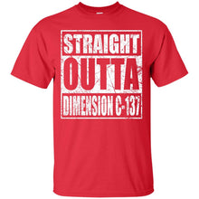 Load image into Gallery viewer, Rick and Morty - Straight Outta Dimension C-137 distressed T-Shirt