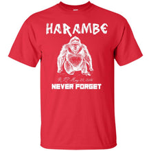Load image into Gallery viewer, Harambe-Never Forget T-Shirt