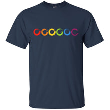 Load image into Gallery viewer, gemalte Kreise aus farbigen Pinselstrichen T-Shirt