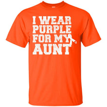 Load image into Gallery viewer, I Wear Purple For My Aunt - Alzheimer's Awareness T-Shirt