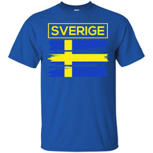 Load image into Gallery viewer, I Love Sweden, Swedish Flag Colors, Sverige Country Gift T-shirt T-Shirt