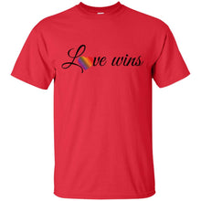 Load image into Gallery viewer, Love Wins Black T-Shirt