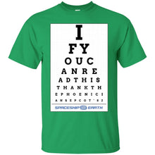 Load image into Gallery viewer, Epcot Eye Chart T-Shirt
