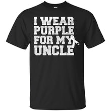 Load image into Gallery viewer, I Wear Purple For My Uncle - Alzheimer's Awareness T-Shirt