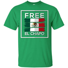 Load image into Gallery viewer, Free El Chapo Mexican,Mexico Flag Drug Lord March T-shirt T-Shirt