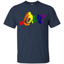 Load image into Gallery viewer, love- gay pride T-Shirt