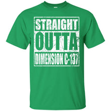 Load image into Gallery viewer, Rick and Morty - Straight Outta Dimension C-137 distressed T-Shirt