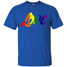 Load image into Gallery viewer, love- gay pride T-Shirt