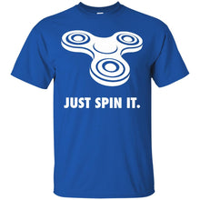 Load image into Gallery viewer, Fidget Spinner Just Spin It WHITE T-Shirt