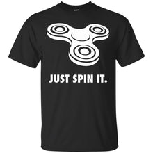 Load image into Gallery viewer, Fidget Spinner Just Spin It WHITE T-Shirt