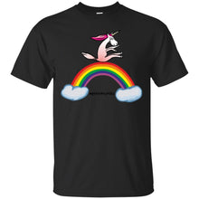 Load image into Gallery viewer, Einhorn auf Regenbogen - Unicorn on rainbow T-Shirt