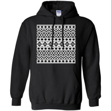 Load image into Gallery viewer, Aztec Essence Pattern Black on White T-Shirt
