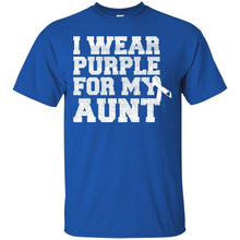 Load image into Gallery viewer, I Wear Purple For My Aunt - Alzheimer's Awareness T-Shirt
