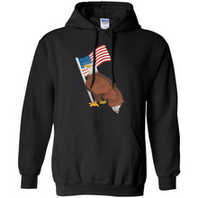 Load image into Gallery viewer, Bald Eagle with USA Flag T-Shirt