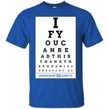 Load image into Gallery viewer, Epcot Eye Chart T-Shirt