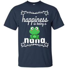 Load image into Gallery viewer, Happiness Is Being a Nana,Cute Grandmothers Frog T Shirt T-Shirt