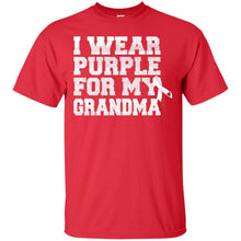 Load image into Gallery viewer, I Wear Purple For My Grandma - Alzheimer's Awareness T-Shirt