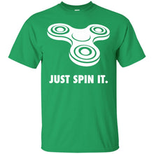 Load image into Gallery viewer, Fidget Spinner Just Spin It WHITE T-Shirt