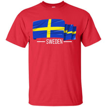 Load image into Gallery viewer, I Love Sweden, Swedish Flag Colors, Pride, Country Gift T-shirt T-Shirt