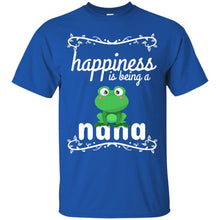 Load image into Gallery viewer, Happiness Is Being a Nana,Cute Grandmothers Frog T Shirt T-Shirt