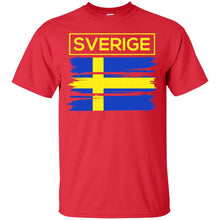 Load image into Gallery viewer, I Love Sweden, Swedish Flag Colors, Sverige Country Gift T-shirt T-Shirt