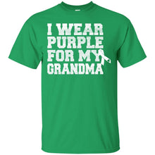 Load image into Gallery viewer, I Wear Purple For My Grandma - Alzheimer's Awareness T-Shirt