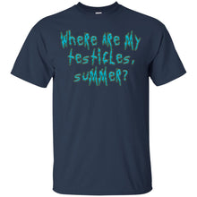 Load image into Gallery viewer, Snuffles Snowball Where are my testicles, Summer? Rick and Morty T-Shirt