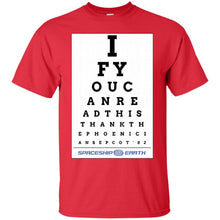 Load image into Gallery viewer, Epcot Eye Chart T-Shirt
