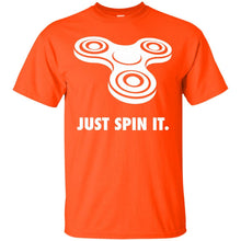 Load image into Gallery viewer, Fidget Spinner Just Spin It WHITE T-Shirt