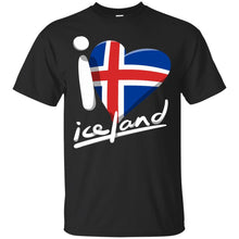 Load image into Gallery viewer, I Love Heart Iceland Pride Patriotic Vintage  Flag T-shirt T-Shirt